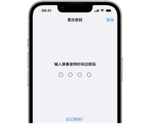 无棣iPhone屏幕维修分享iPhone屏幕使用时间密码忘记了怎么办 