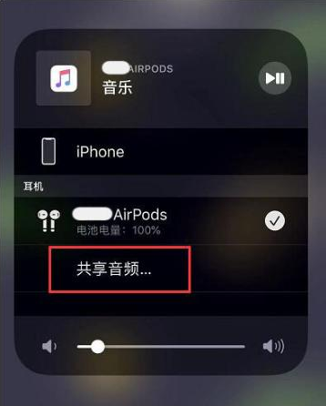 无棣苹果14音频维修点分享iPhone14音频共享设置方法 